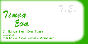 timea eva business card